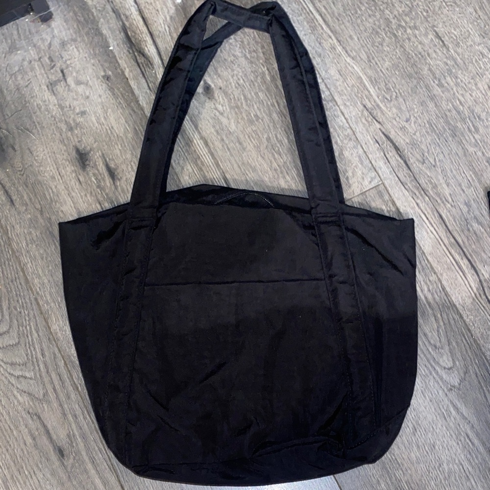 BAGGU Black Nylon Tote Bag